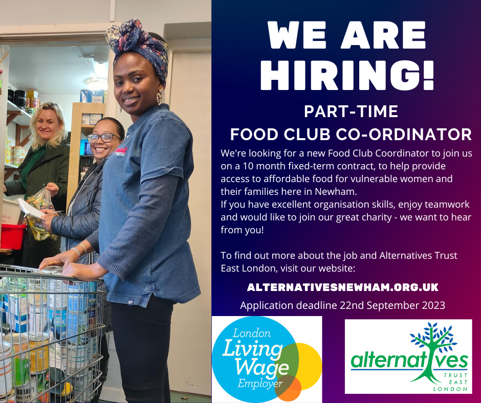Part Time Food Club Co-ordinator Part Time Food Club Co-ordinator